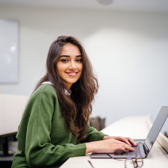 Portrait,Of,A,Beautiful,,Young,And,Intelligent-looking,Indian,Asian,Woman